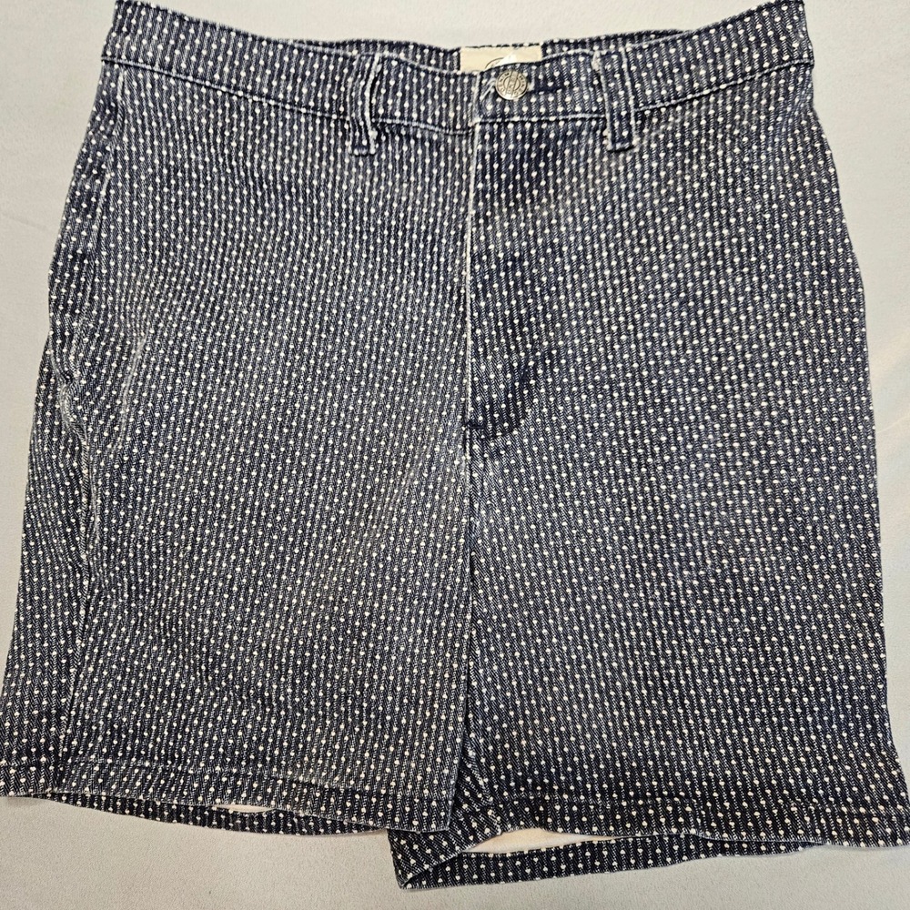 Vintage Denim Republic Heart Print Shorts Womens 11/12 Blue High Rise Cotton Y2K